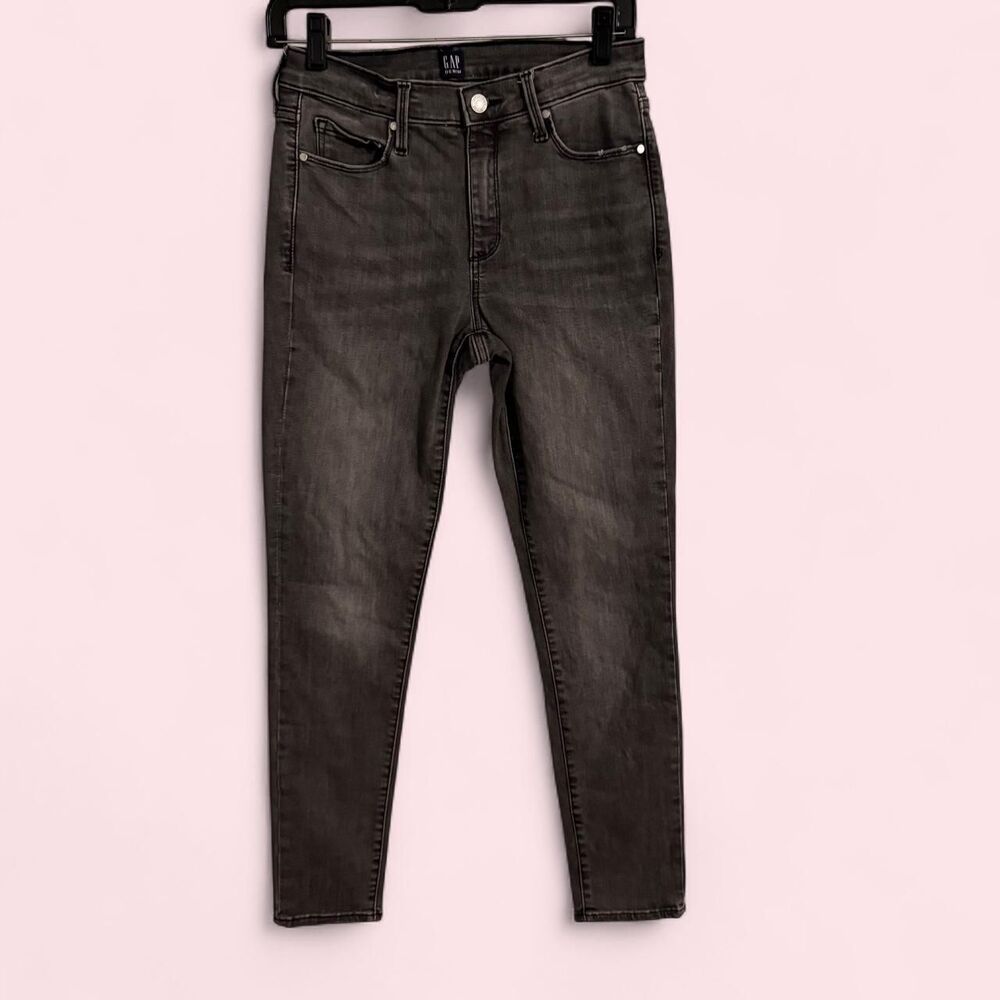 Gap Sculpt True Skinny Jeans Washed Black 28 Reg